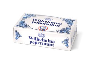 WILHELMINA PEPERMUNT DOOSJE DELFTSBLAUW