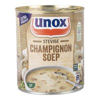 STEVIGE CHAMPIGNONSOEP UNOX BLIK