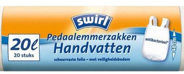 SWIRL AFVALZAK HANDVATTEN 20Ltr (16-pack)